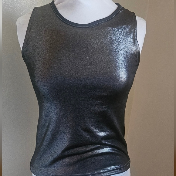 New Laviva Tops - New W Tags Laviva Black Silver Shimmer Tank Top Size Medium Pretty